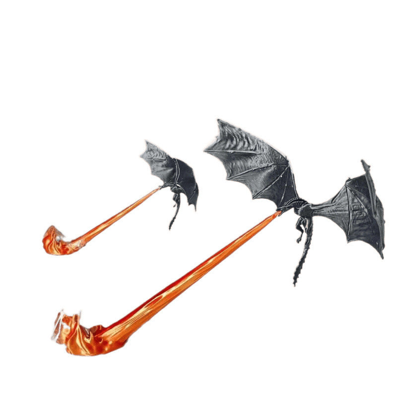 3D Dragon Flame Book Nook – LED Fantasy Shelf Decor