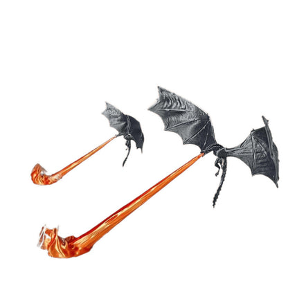3D Dragon Flame Book Nook – LED Fantasy Shelf Decor