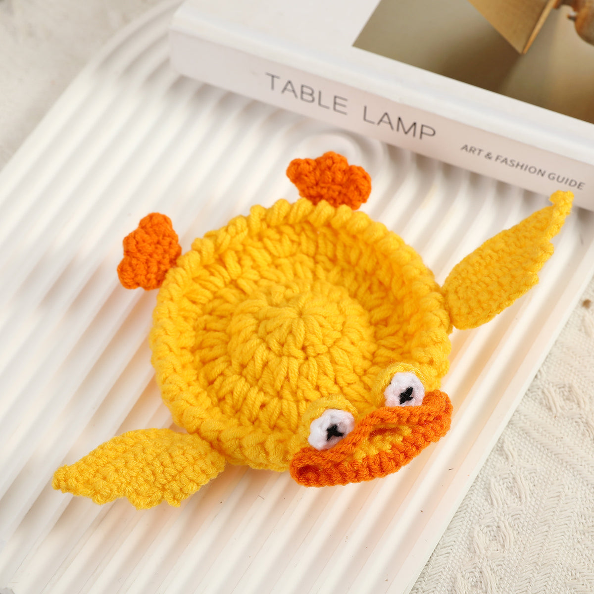 Handmade Animal Crochet Coaster – Cute Wool Drink & Table Protector