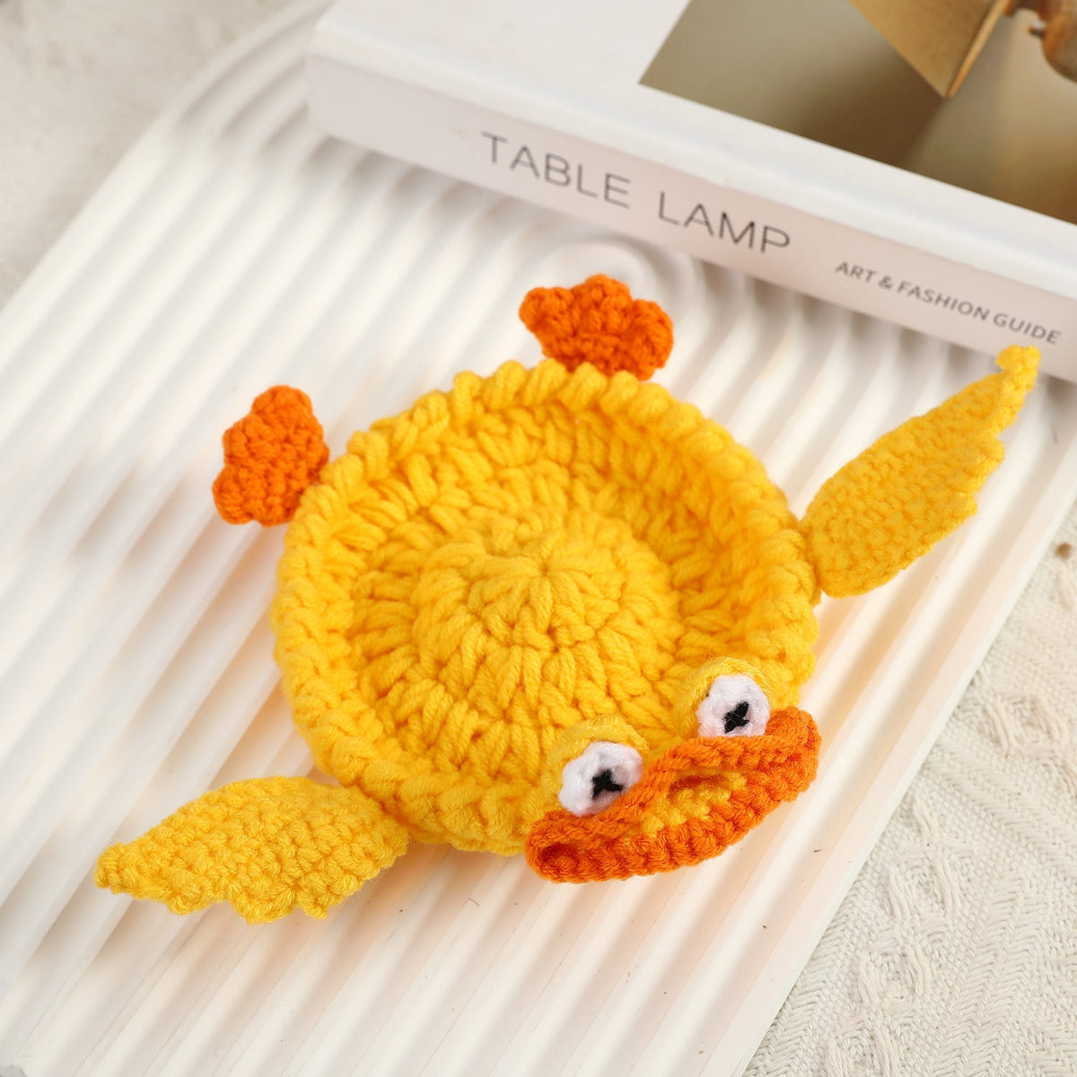 Handmade Animal Crochet Coaster – Cute Wool Drink & Table Protector