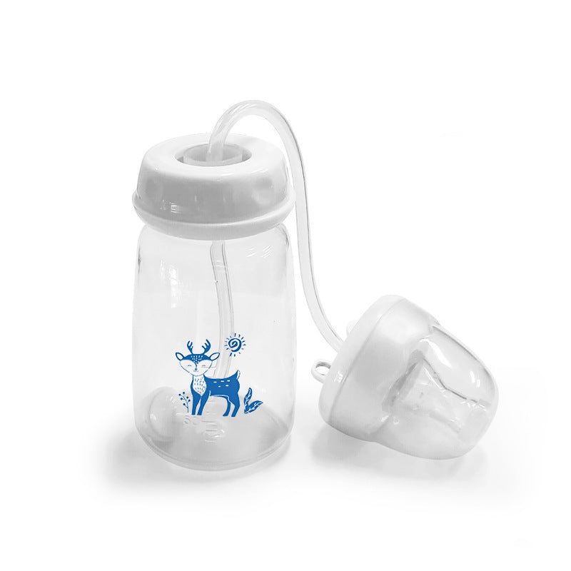 Hands-Free Baby Feeding Bottle – 150ml Ergonomic Infant Milk Bottle