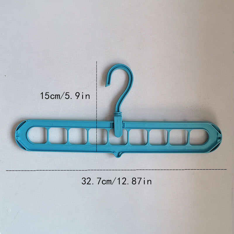 9-Hole Space Saving Clothes Hanger | Foldable Multi-Layer Wardrobe Organizer