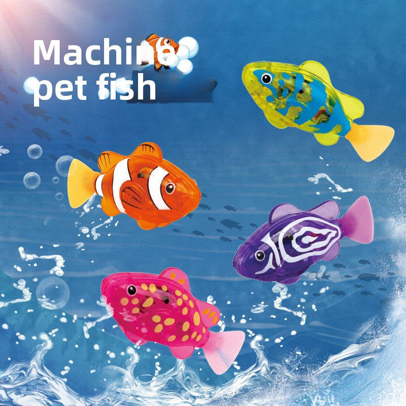 Electric swimming fish pet fish simulation lamp toy