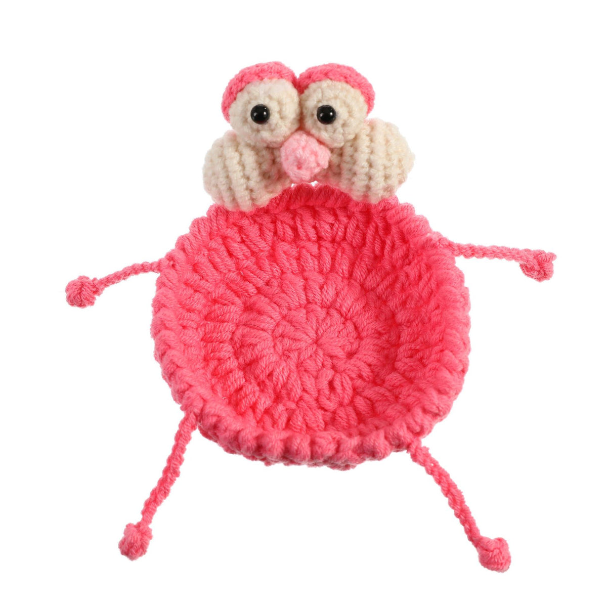 Handmade Animal Crochet Coaster – Cute Wool Drink & Table Protector