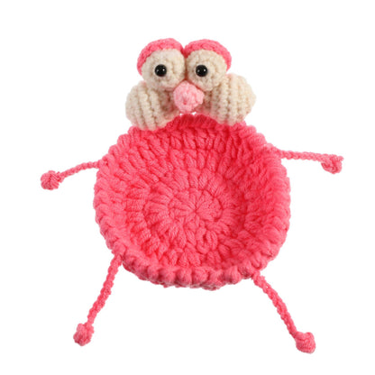 Handmade Animal Crochet Coaster – Cute Wool Drink & Table Protector