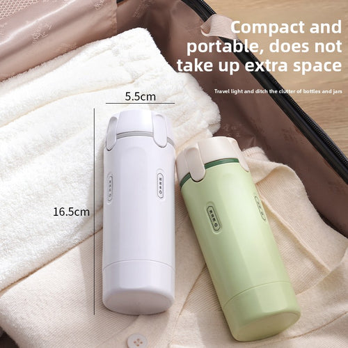 4-in-1 Travel Refillable Toiletry Bottle | Leak-Proof Shampoo, Conditioner & Lotion Dispenser