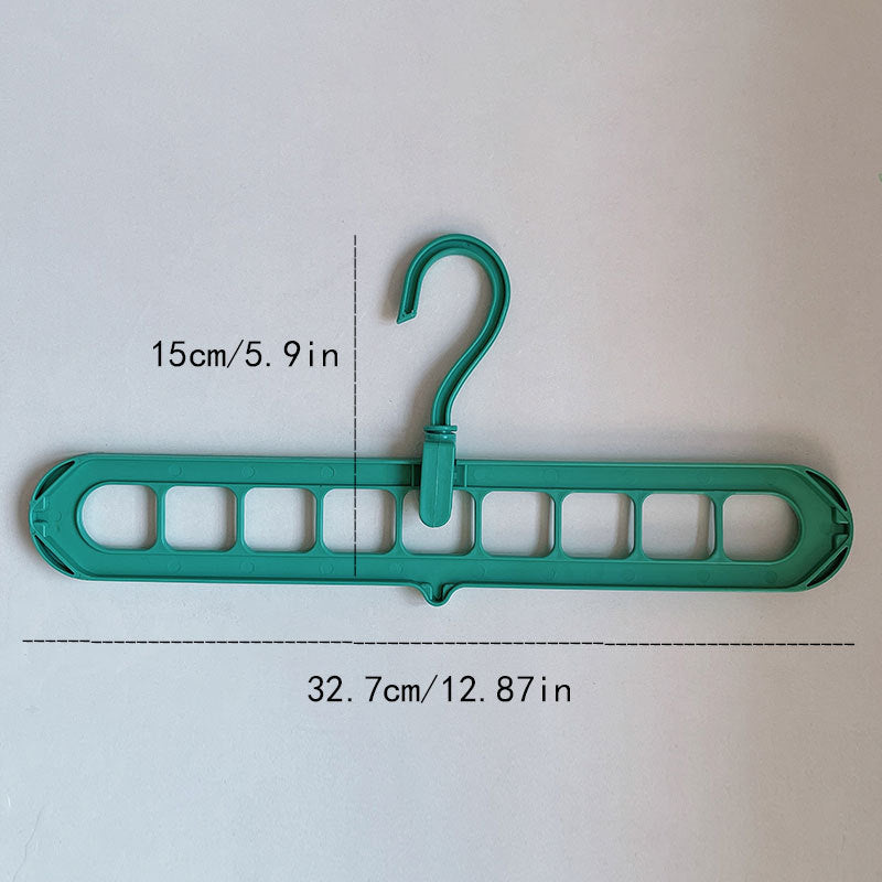 9-Hole Space Saving Clothes Hanger | Foldable Multi-Layer Wardrobe Organizer