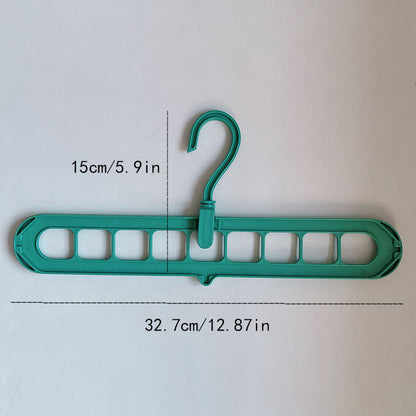 9-Hole Space Saving Clothes Hanger | Foldable Multi-Layer Wardrobe Organizer