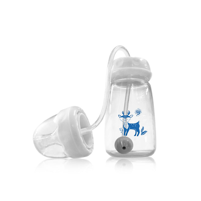 Hands-Free Baby Feeding Bottle – 150ml Ergonomic Infant Milk Bottle