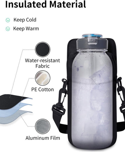 MagGrip™ Magnetic Gym Water Bottle Holder Bag | Waterproof Bottle, Phone & Essentials Organizer