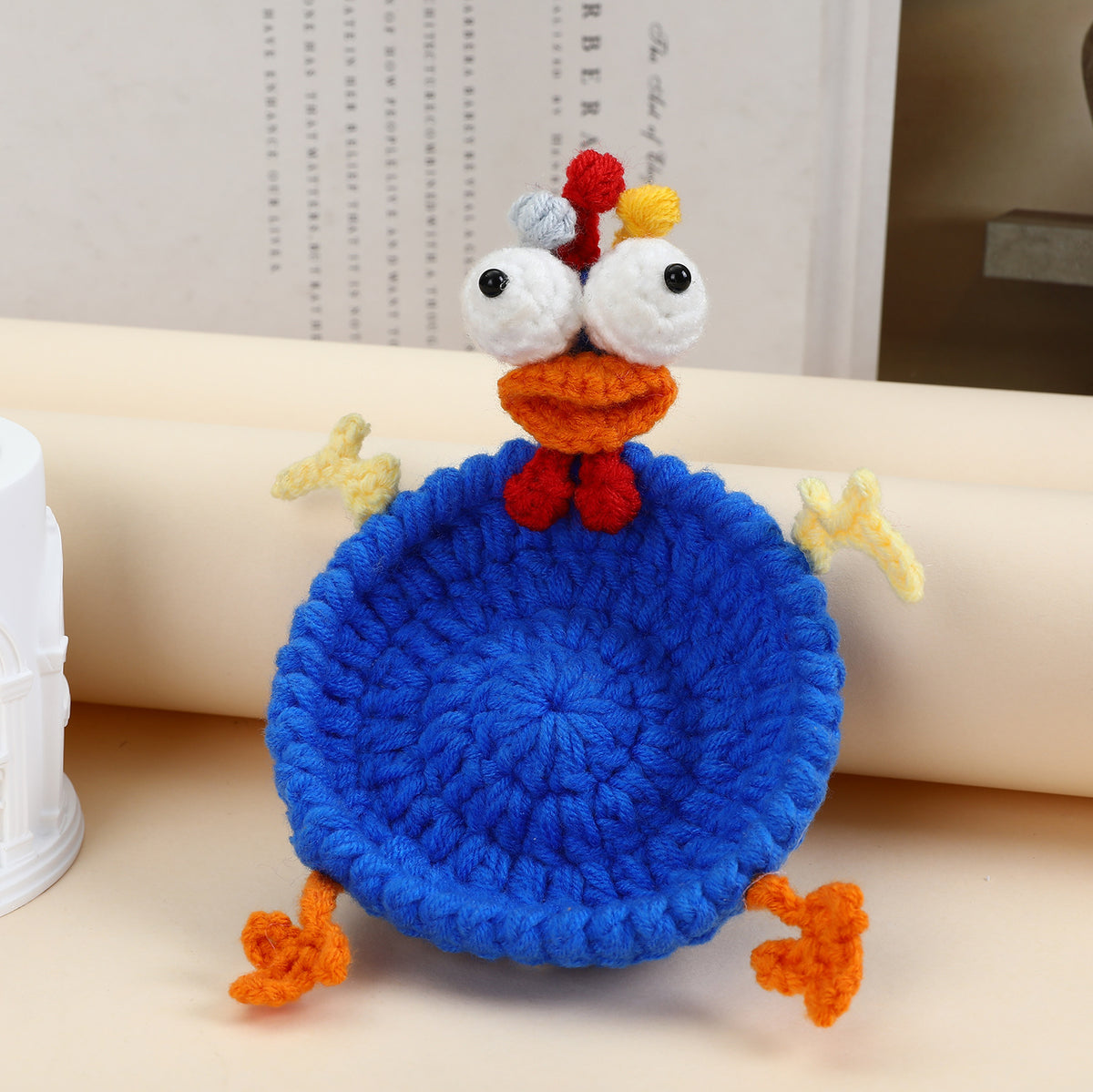 Handmade Animal Crochet Coaster – Cute Wool Drink & Table Protector