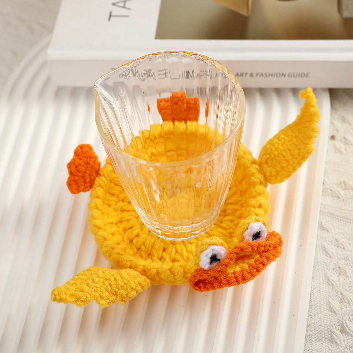 Handmade Animal Crochet Coaster – Cute Wool Drink & Table Protector