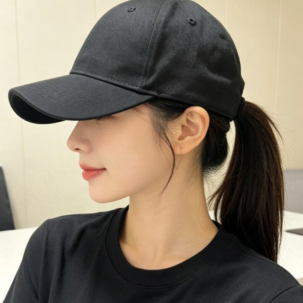 Magnetic Ponytail Baseball Cap – Wide Brim UV Protection Hat