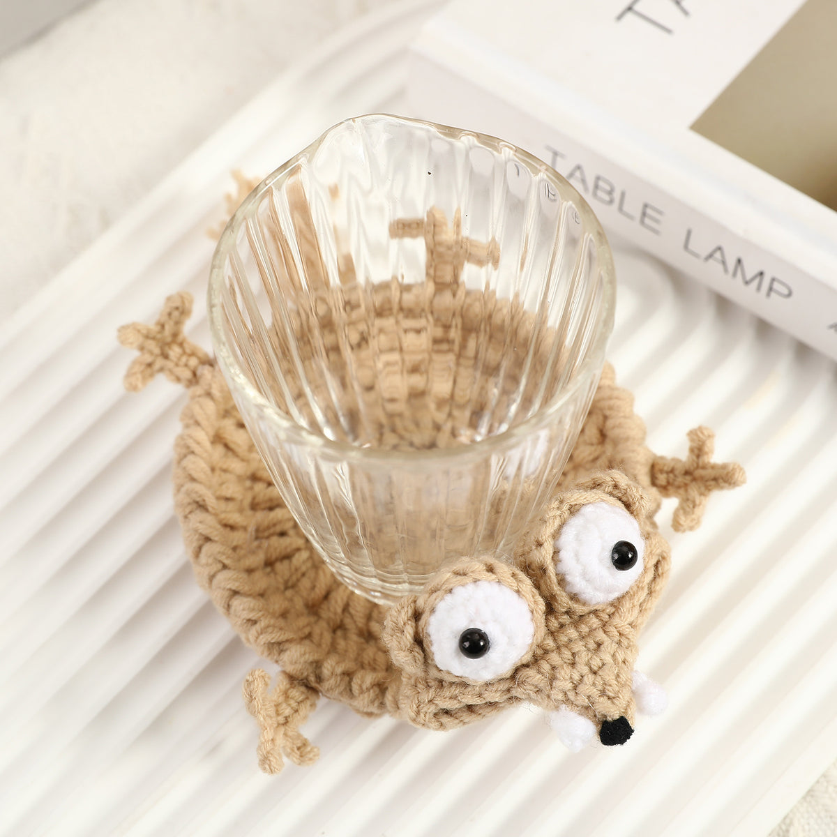 Handmade Animal Crochet Coaster – Cute Wool Drink & Table Protector